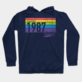 Classic 1987 Vintage - Perfect Birthday Gift Hoodie